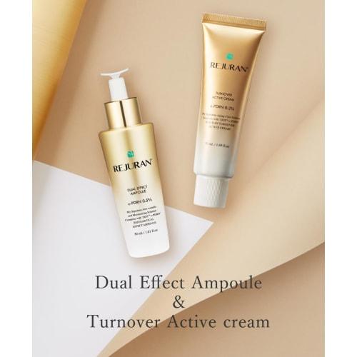 REJURAN Official Gold Set/Dual Effect Ampoule 30mL + Turnover Active Cream 50mL Skin Care Korean Cosmetics