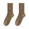 Female Autumn Fashion New Pin Bow Sweat Absorbing Anti Bacterial Tube Cotton Socks