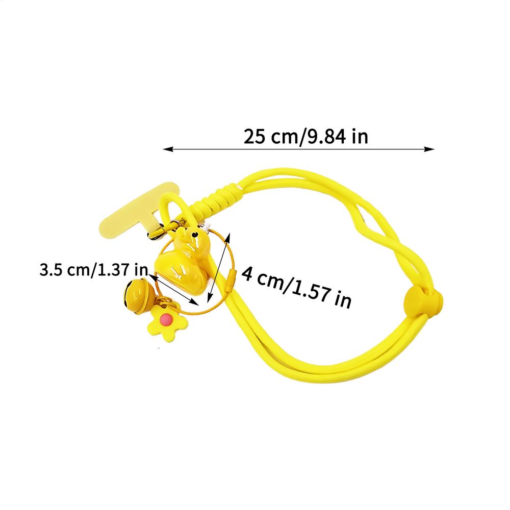 

Bag Charm Cute Lightweight Handmade Ornament Funny Duck Purse Charm Phone Strap For Women Girls Teens Daily Travel Commuting жёлтый