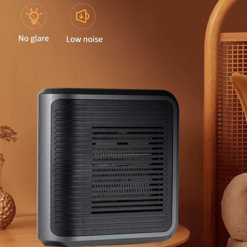 Riscaldatore Elettrico Piccolo Domestico da 800W Macchina Riscaldante Invernale a Parete Soffiatore ad Aria Calda Multifunzionale Controllato a Tocchi
