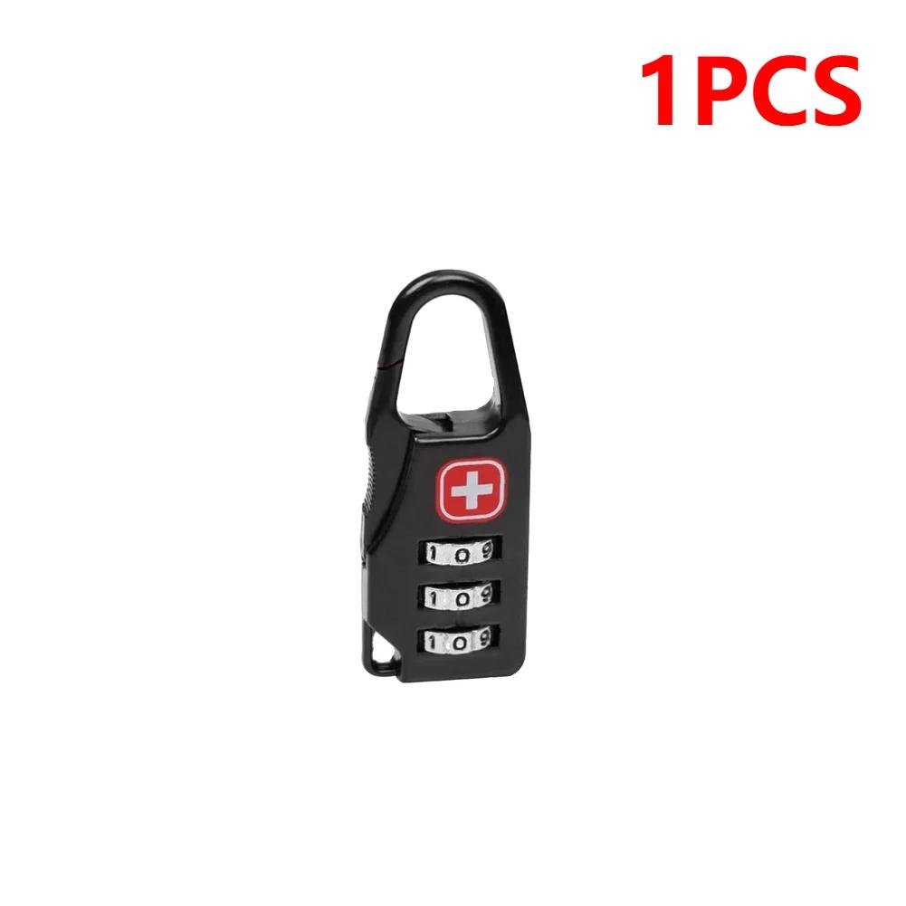 

1-10 шт. Мини-сплав Безопасный замок Навесной замок Уличный Дорожный Багаж Рюкзак Сумка на молнии Замок с кодовым номером Комбинационный замок против кражи