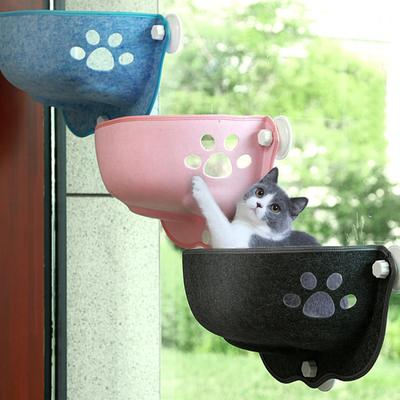Houpací síť s oknem pro kočky se silnými přísavkami Pet Kitty Závěsná postel na spaní Úložný prostor pro domácí mazlíčky Teplá Klec Slunné sedací postele