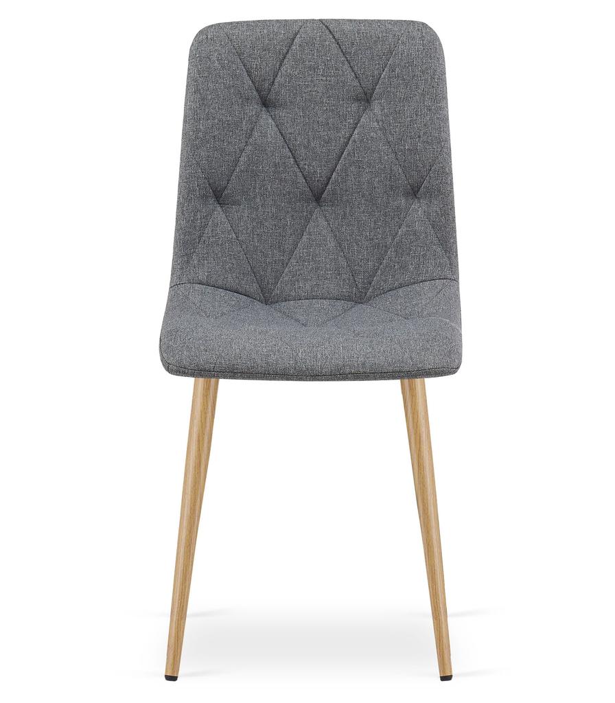 Libra Chair - Dark Gray Fabric / Wood Color Legs X 2
