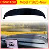 For Tesla Model Y Juniper 2026 2025 Dashboard Cover Pad Suede Sunshade Protector Anti-UV Dash Mat Non-slip Pads Car Accessories