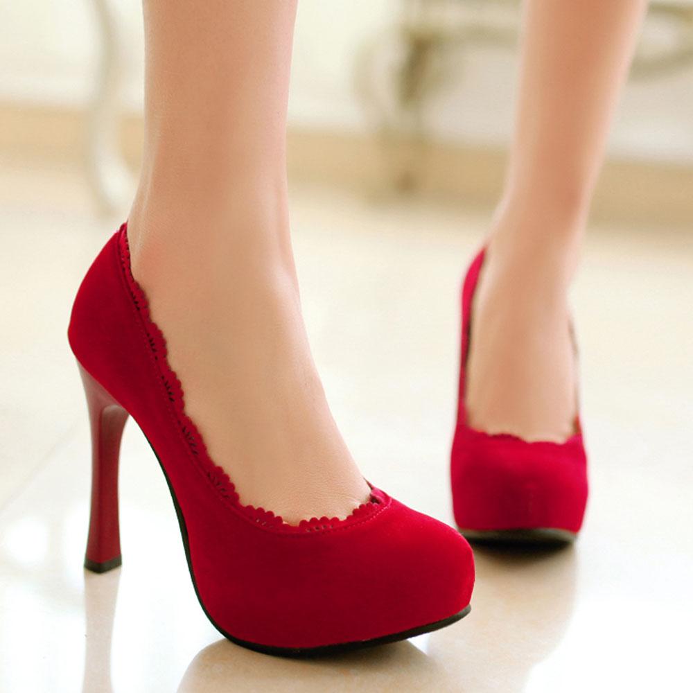 Dámské klasické lodičky na platformě s kulatou špičkou, vysoký blokový podpatek, pohodlné dámské boty do kanceláře, velikost 34-49