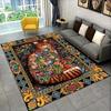 Highland Cows and Flowers Pattern Mat Non-Slip Kitchen Mat, Fashionable Home Decor for Living Rooms, Bedrooms, Hallway Entrances