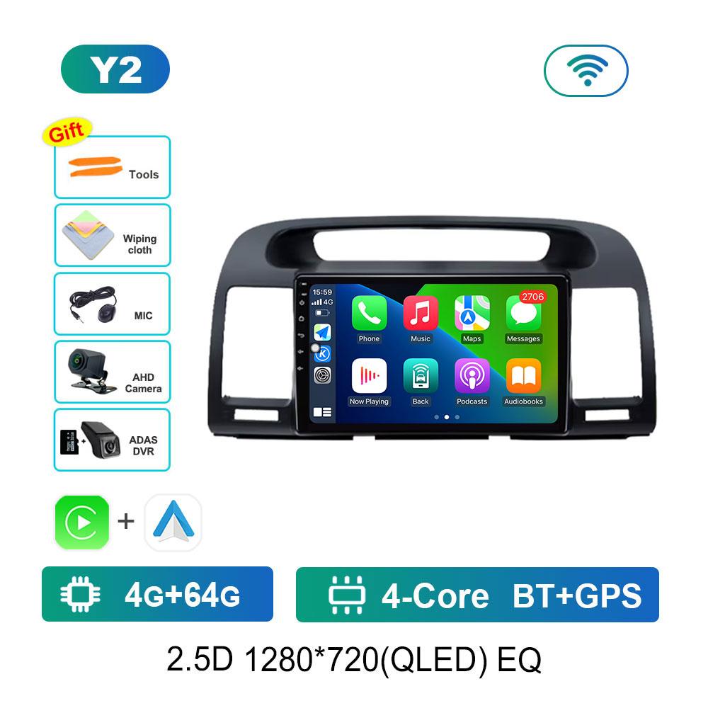 Radio Auto Android 14 Sistem Inteligent Pentru Toyota Camry 5 XV 30 2001 - 2006 Player Multimedia Navigație GPS DSP Stereo