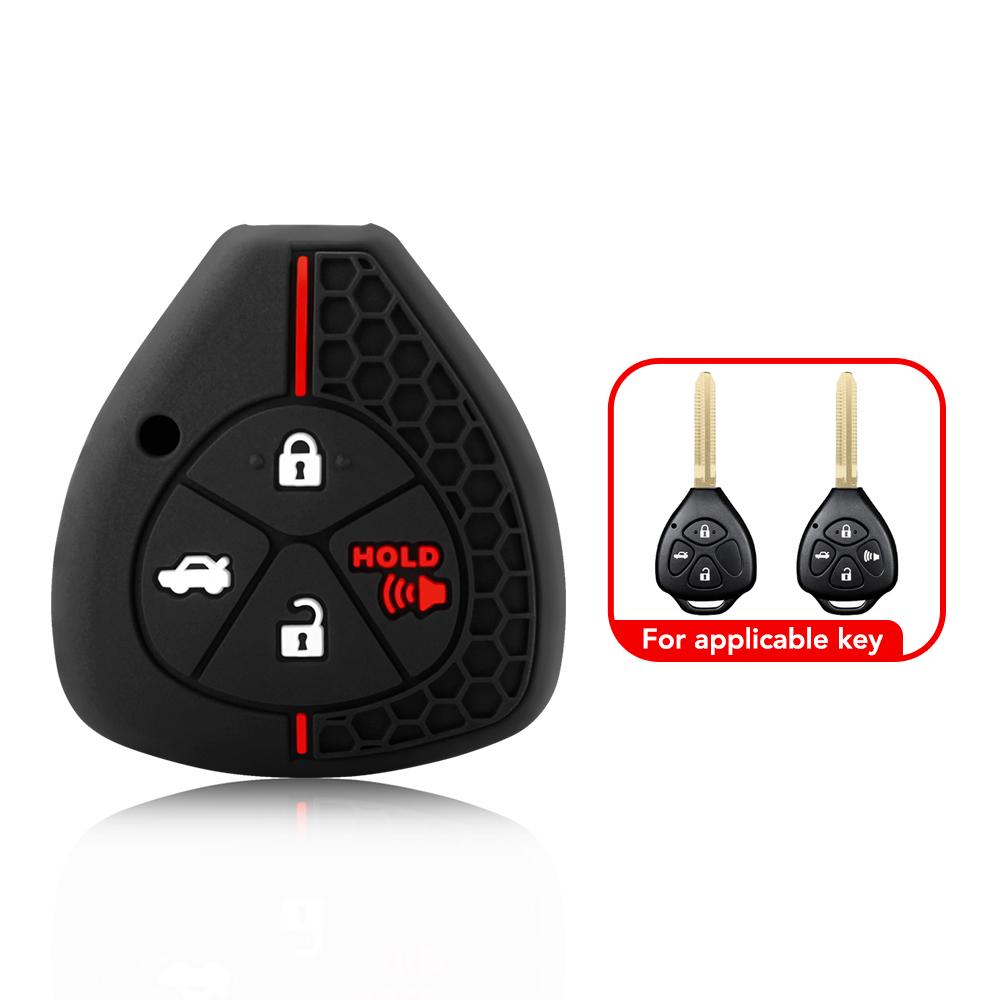 

Для Toyota Corolla VIOS Camry Yaris RAV4 HiLux Cruiser Fortuner 2/4 кнопки Автомобільний ключ-брелок Чохол Сумка Чохол для автомобільного ключа