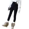 Super Thick Fleece Leggings Women's Pants Winter Fleece Pants High Waist Elastic Warm Cotton Pants