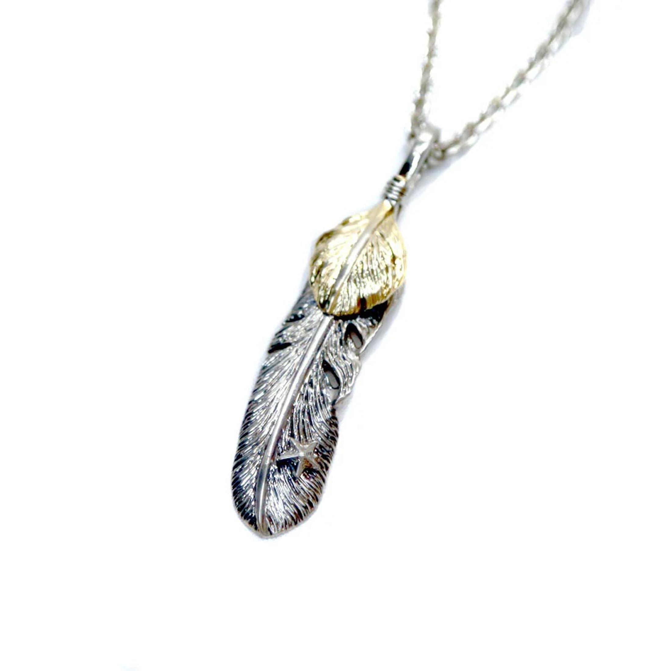 

TMT Necklace (Double Feather Top, Size M) [TACF22SP08 DOUBLE FEATHER TOP] Brass SILVER FR
