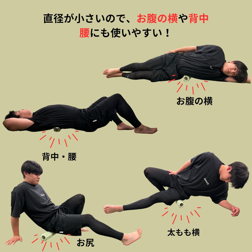 Astretch Mini Hard Diamond Foam Roller with Grid for Myofascial Release, Yoga Pole, Training, Sports, Fitness, and Stretching (Pink and White)