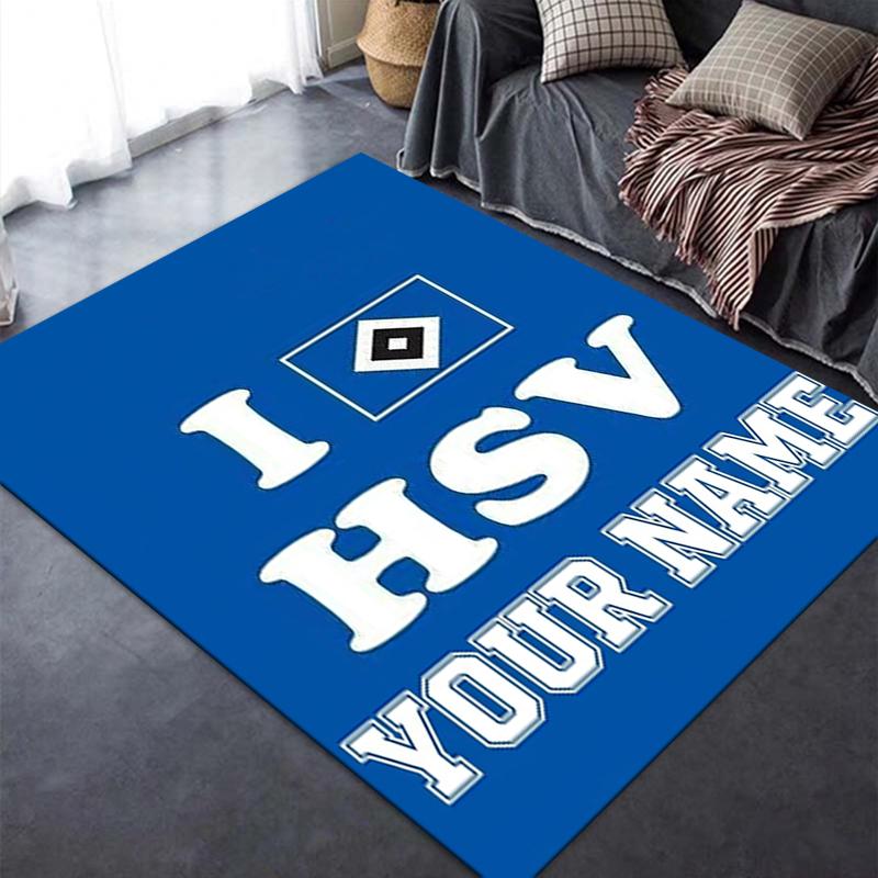 Custom Name Hamburger SV Carpet Rug for Living Room Bedroom Home Sofa Decoration,Kids play Non-slip Floor Mat