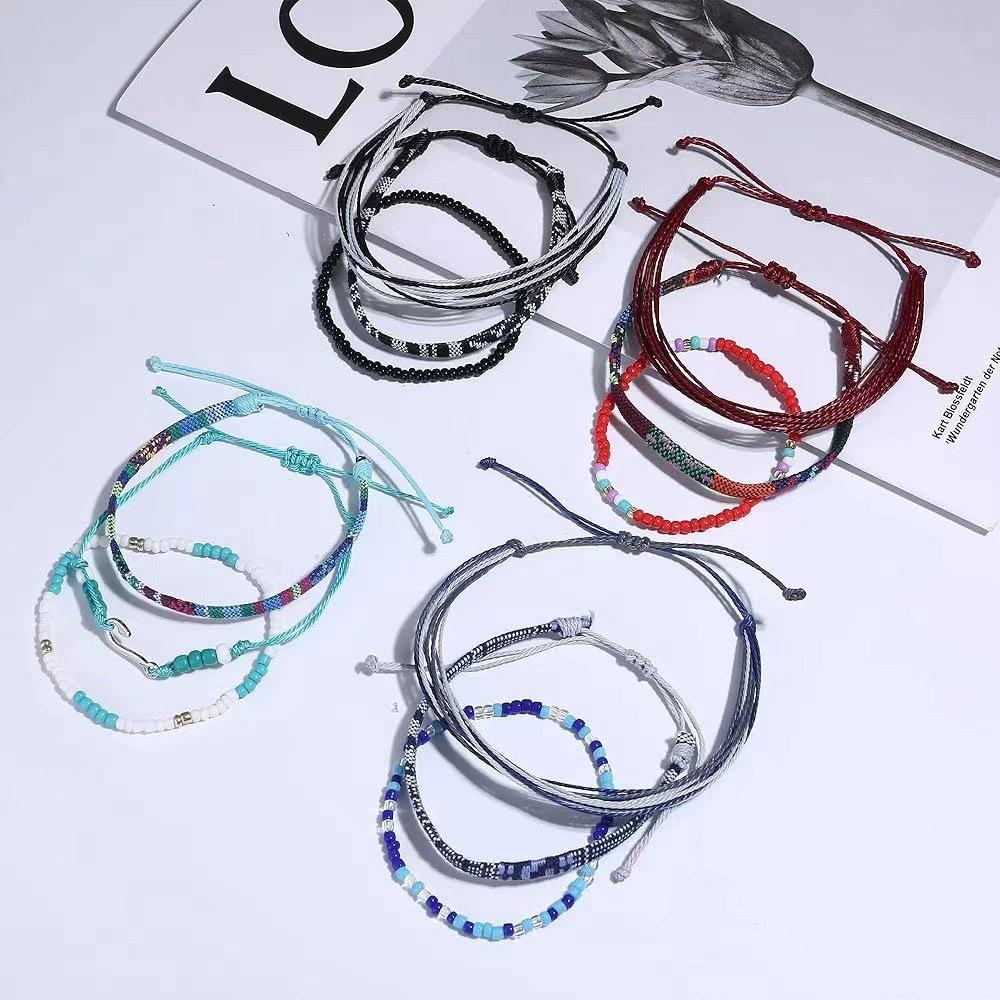 Bohemian Handmade Woven Bracelet Set - Unisex New Style Accessories