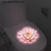 Glow-in-the-Dark Flower Toilet Sticker Home Decor Stickers Self-Adhesive Removable Bathroom Decal Lotus Mandala Wall Sticker