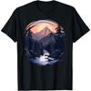 Mountain Hiking Climbing Outdoor Nature Forest Mens Graphic T-Shirt