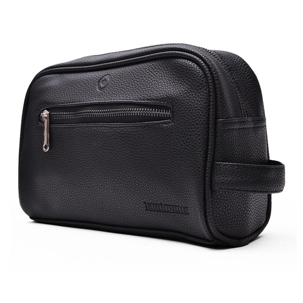 Lambretta Mens Premium Target Travel Toiletry Shaving Kit Wash Bag - Back