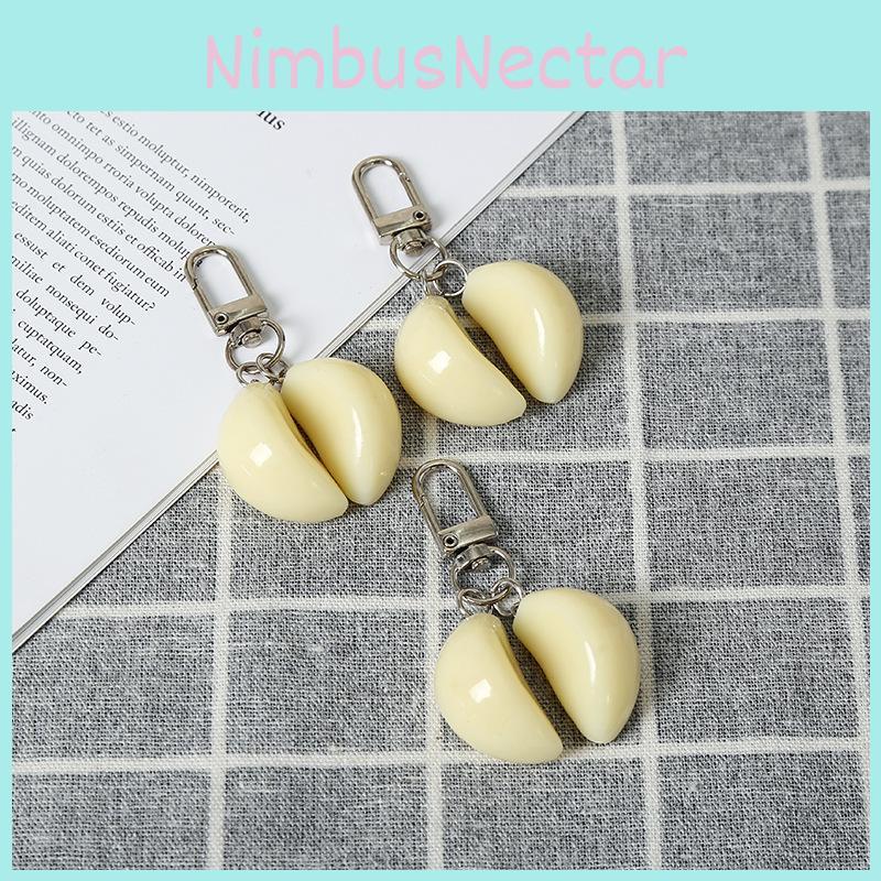 1 Garlic Clove Door Buckle Keychain Realistic Food Toy Personalized Bag Pendant Direct Supply From Manufacturer