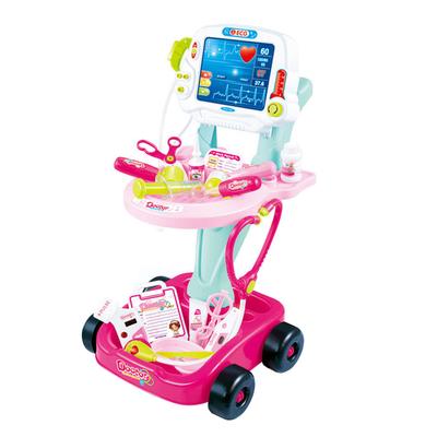 Doctor Cart Kit Complete Medical- Tools with Stethoscope Syringe and X-ray Pretend Play Toys for Kids