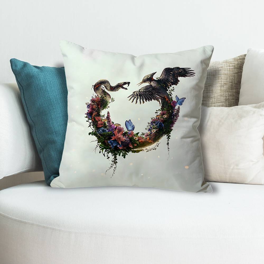 TThe HHunger GGames Pillow Cases for Bedroom Living Room Sofa Home Decor Polyester Cushion Cover with Zipper
