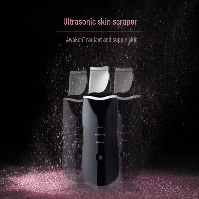 Ultrasonic Skin Scrubber: Exfoliator & Blackhead Remover Tool for Home & Salon Use