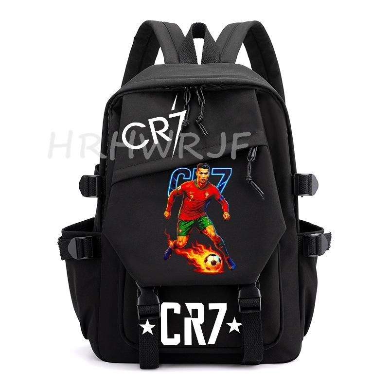 Ins Sports CR7 Backpacks Sports Casual Multi-pocket Capacity Teens Laptop School Bags Lightweight Women Men Travel Mochilas