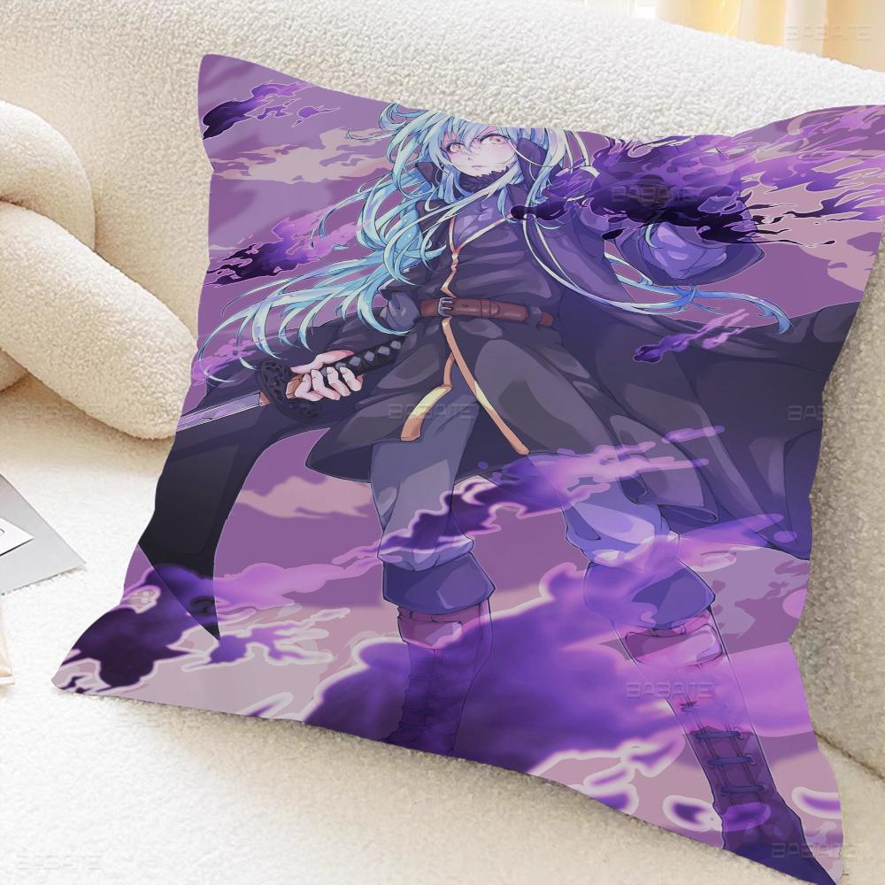 Anime Tensei Shitara Slime Datta Ken Cushion Cover Decorative Pillow Sofa Home Decor Case Pillow Cases