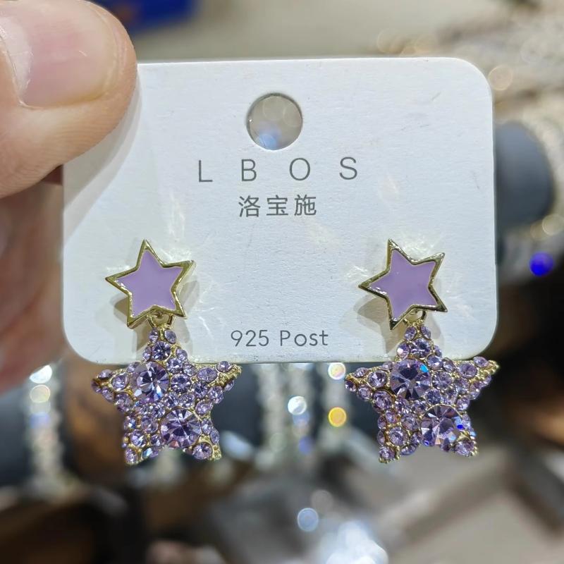 Neue Sternanhänger Hängende Ohrringe Hiphop Persönlichkeit Damen Ohrhänger für Mädchen koreanische Ohrringe Ohrstecker Dame