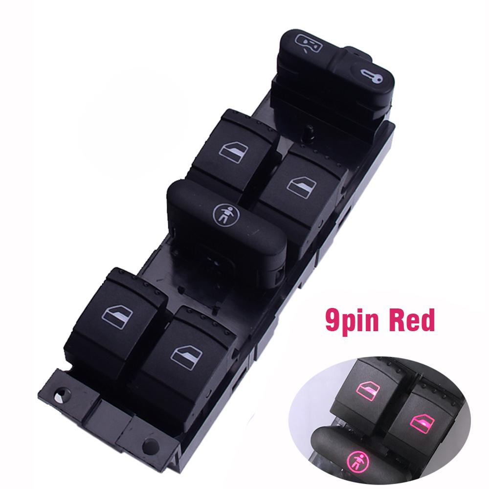 Pro Volkswagen VW Golf MK4 Jetta 4 Bora Passat B5 Seat Leon Toledo 1999-2006 Tlačítko hlavního spínače okna pro Škoda Octavia 1U2