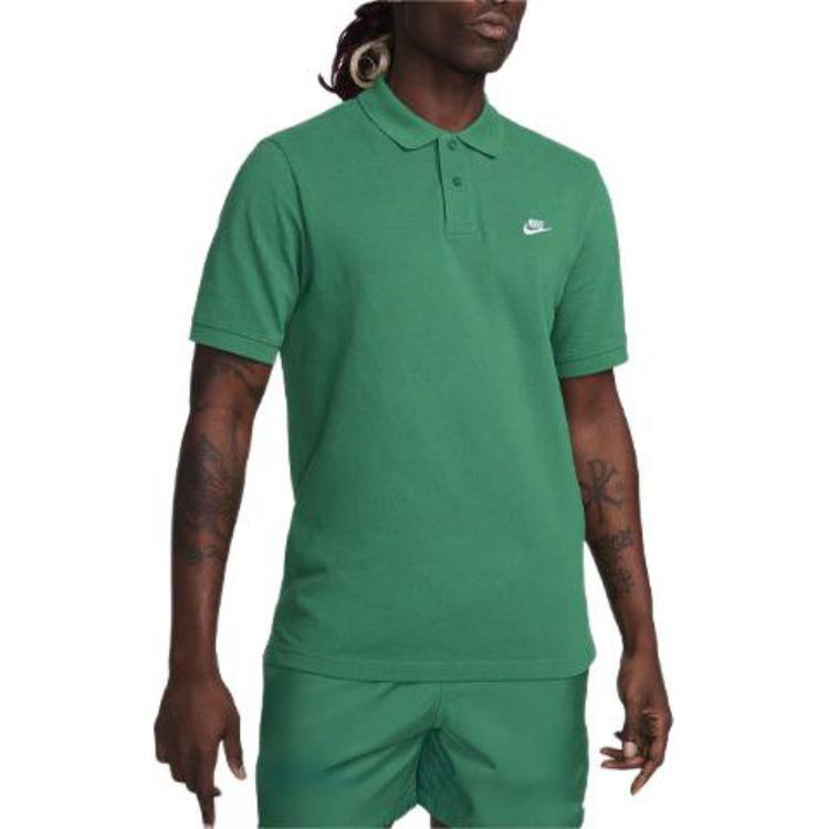 Nike Club Logo Polo Shirt Asia Sizing 'Green' Men's FN3895-365