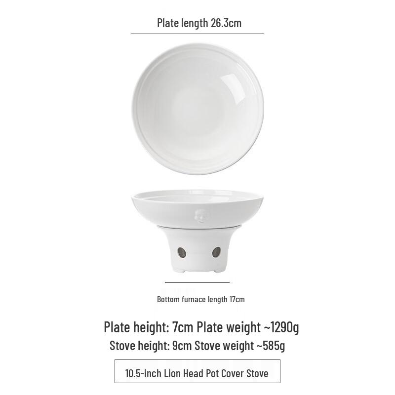Round Ceramic Warming Plate