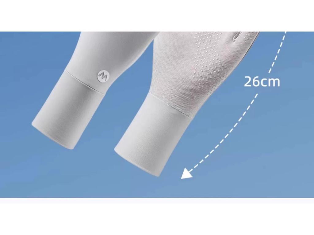 Eisseide Damen UV-Schutz Fingerlose Handschuhe - Atmungsaktiv, Dünn, Verlängert für Sommerliches Autofahren