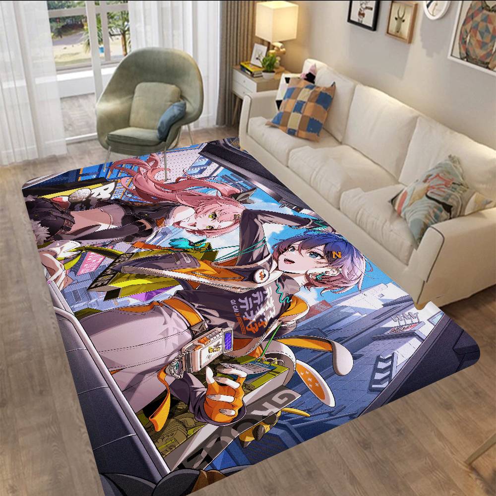 Game Zenless Zone Zero Floor Mat Cheaper Anti-slip Modern Living Room Balcony Printed Bedside Mats
