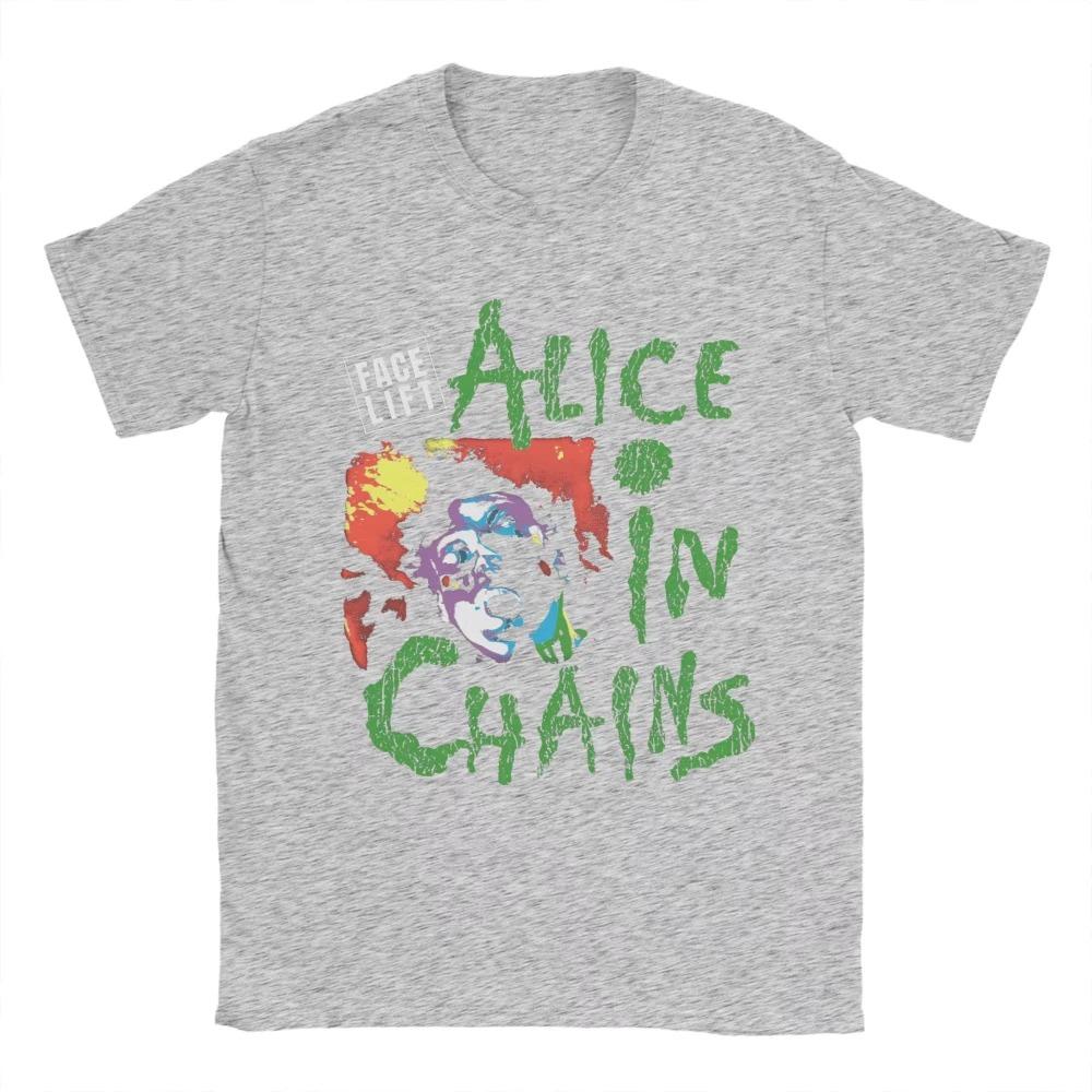 2026 New Hot Selling Alice in Chains Rock Band 1991 Tour TShirt Unisex Cotton Printed Top Loose Neutral Tshirts