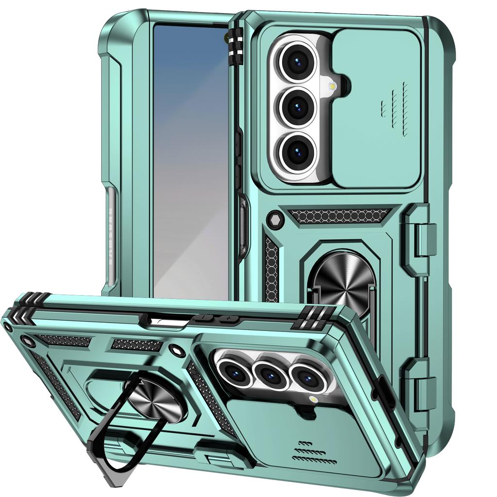 For Samsung Z Fold 7 Fold7 Case Car Magnetic Ring Stand Slide Camera Armor Shockproof Cover For Samsung Galaxy Z Fold 7 Funda