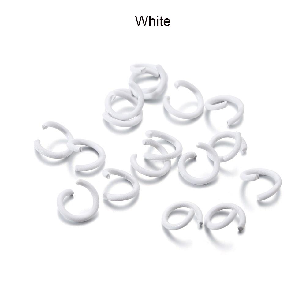 100Pcs/Lot 1.2x8mm Colorful Metal Open Jump Rings Split Jump Ring Connector for DIY Jewelry Making Findings Accessories Supplies