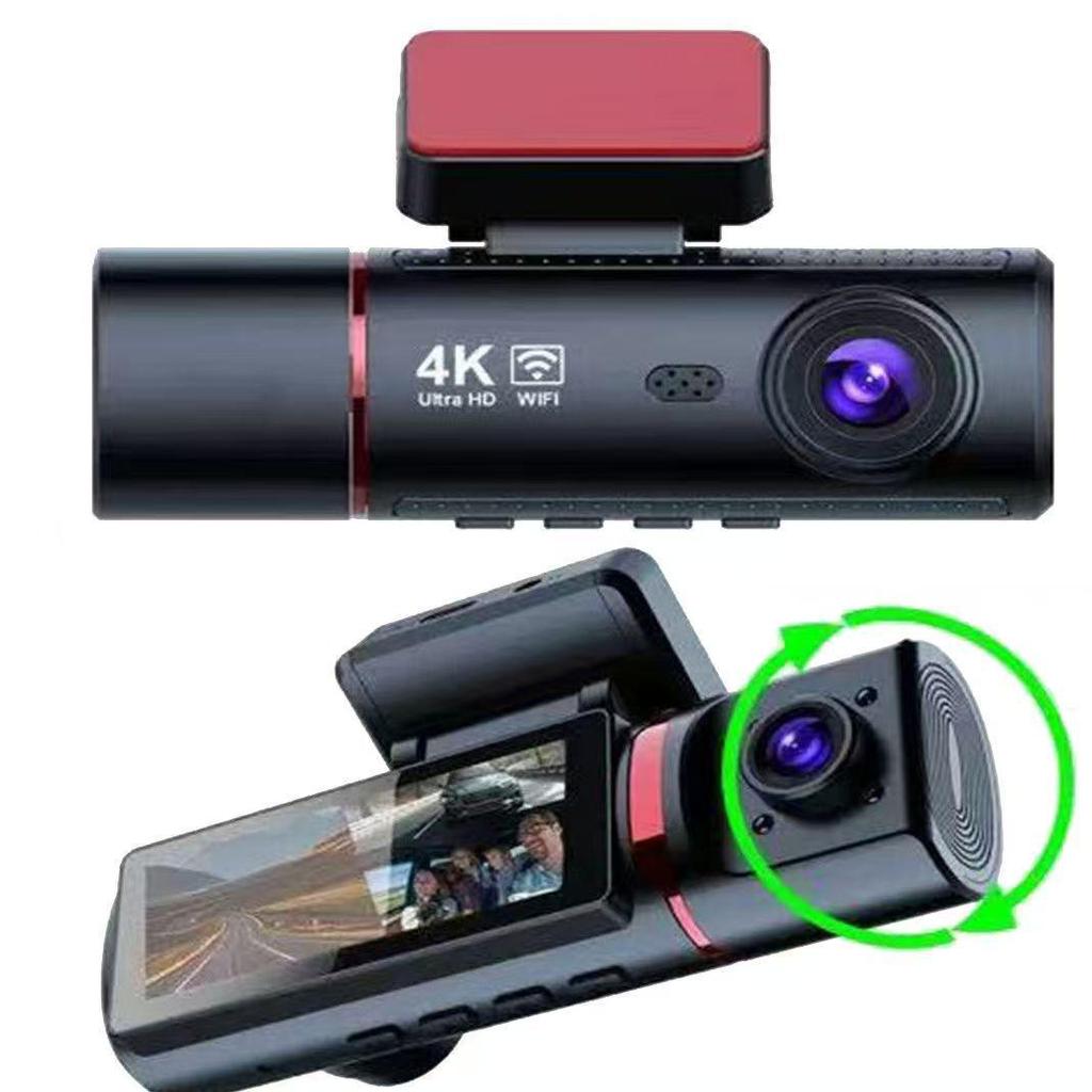 4K Triple-Lens Dash Cam with Night Vision & Built-in GPS