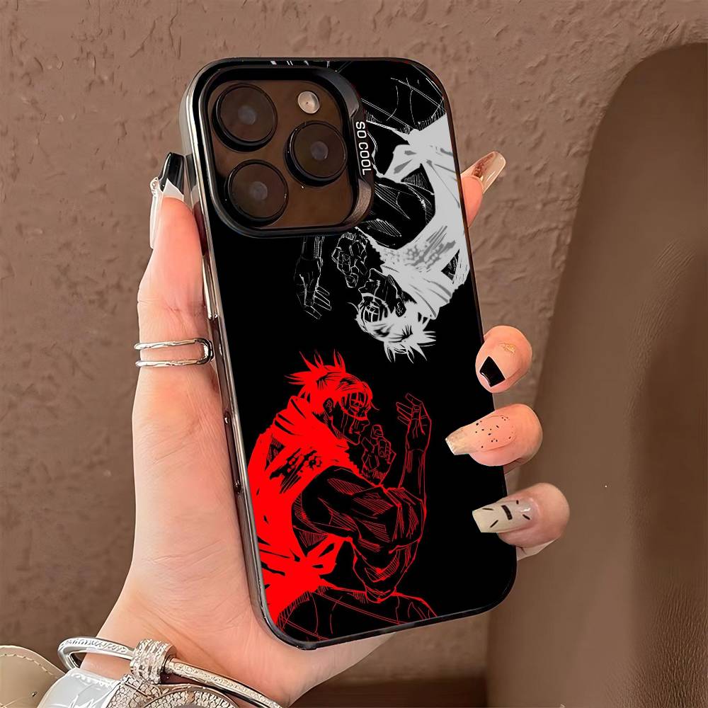Jujutsu Kaisen Chos Phone Case for iPhone 17 17Air 16 15 14 13 12 11 Pro Max Plus Colorful Silver