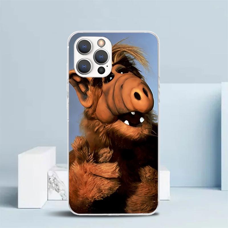 A-Alf TV Series Soft Cover for iPhone 16 17 Air 15 14 Pro Max 16E Phone Case 13 Mini 12 11 7 SE 8 Print Pattern Fit Cases 16 17