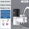 3400W No Need To Install Electric Faucet Stainless Steel Hot and Cold Dual-purpose Faucet Temperature Digital Display Water Instant Hot Water Faucet