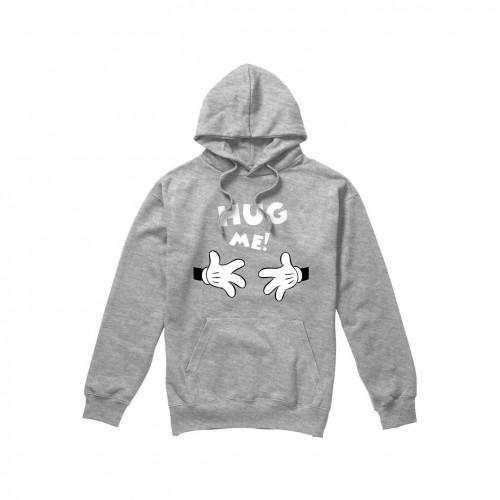 Disney Mens Hug Me Mickey Mouse Valentine`s Day Hoodie