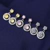 Stylish Copper Round Earrings with AAA Zircon Inlay - European and American Fashion Quality Drops.
