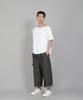 Seinteukeulu Double Cargo Cropped Pants Dcp-382 Denim Gray Black