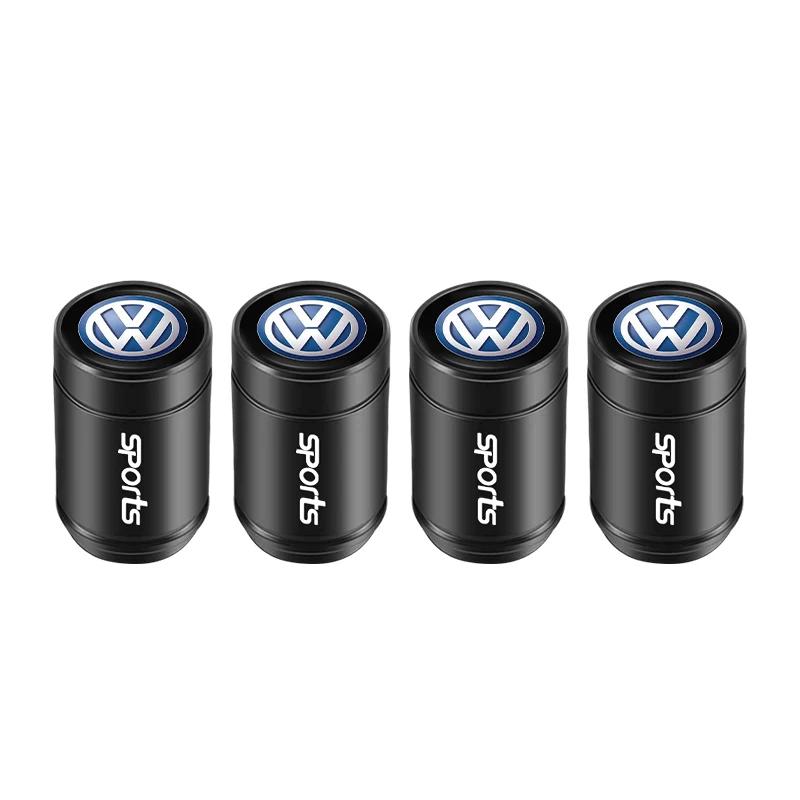 VW GTI GOLF 2026 Hot For VW VOLKSWAGEN 4Pcs 3D Metal Car Tire Valve Caps Wheel Dust Covers Compatible with Volkswagen GTI R-Line