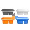 Multifunctional Paint Box Rectangular Blue Palette 3-in-1 Brush Washer Brush Bucket  Oil Painting