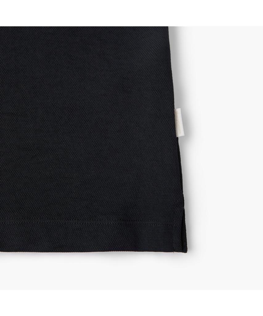 Henlikoteun [Imported Fabric] Woven Collared Short Sleeve T-Shirt Ahtam26401Bkx
