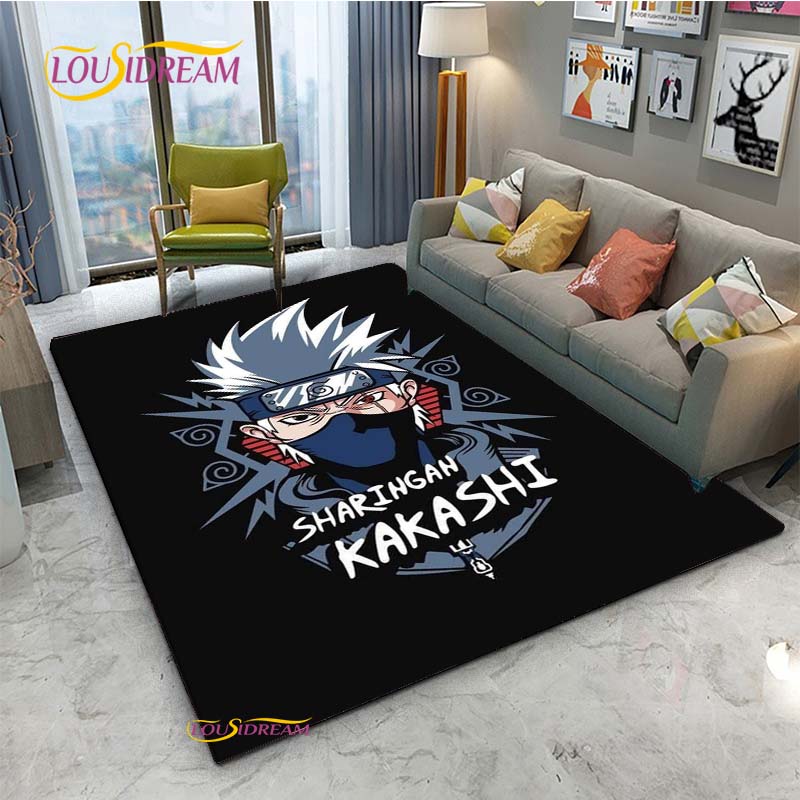 Naruto Cartoon Anime Carpet for Living Room Bedroom Cute Rugs Kitchen Table Door Kids Un-slip Floor Mats Alfombra Birthday gift