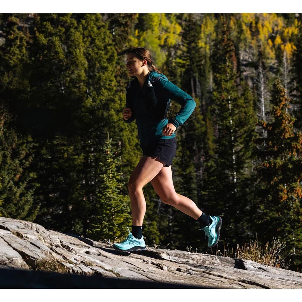 Trail Running Shoes ULTRAVENTURE 4 5mm Drop EU W8 020099 [Topo Athletic] (Ultraventure 4) Aqua/Black (24.5 cm) Women's