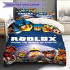 Gioco Roblox Set Copripiumino Trapuntato Copripiumino Federe Decorazione per la Casa Regalo di Compleanno (1 * copripiumino + 2 * federa, senza nucleo)