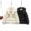 2025 Winter Koreanischer Stil Kapuzen-Daunenjacke für Kinder - Dick, Warm, Unifarben