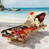 Geisha Art Beach Towel, Japanese Cultural Style Quick-Dry Sand-Free Microfiber Bath Towels for Yoga, Swim, Travel and Camping